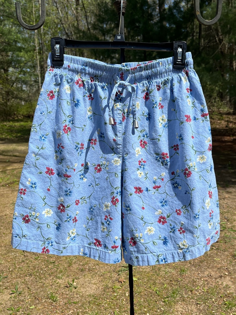 90s Capacity Floral Denim High-Waisted Shorts Size S Kidcore Cottagecore